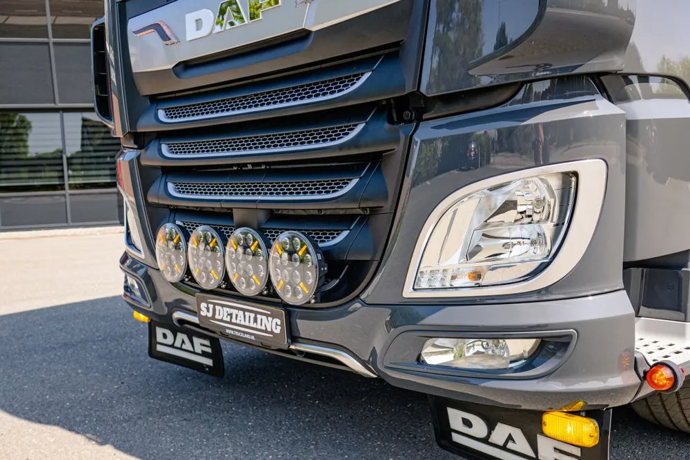 Close-up of a detailed truck exterior